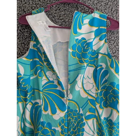 London Times Womens Floral Print Zipper Fit Flare Dress Fuschia Size 10 NWT - Picture 3 of 7